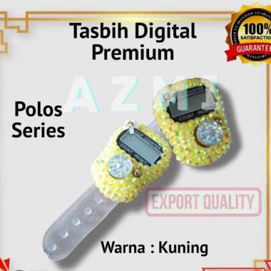 Tasbih Digital Premium Motif Polos Tasbih Hias Digital Swarovski Warna Kuning