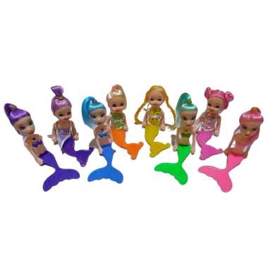 MAINAN BONEKA BARBIE MERMAID KECIL LUCU/ BONEKA BARBIE PUTRI DUYUNG CANTIK WARNA WARNI