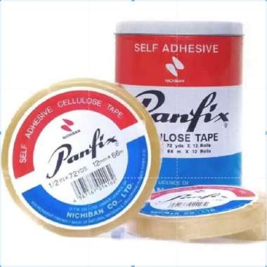 Isolasi Kecil 1/2 in Panfix / Solasi Kecil Panfix Self Adhesive Cellucose Tape Panfix 1/2 in x 72 yd