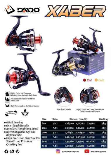Reel Daido Xaber 6000