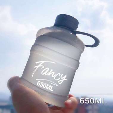 ONE-C307 Botol Minum Bentuk Galon 650ml / Galon Mini Anak / Botol Air Minum Plastik Unik BPA FREE / 