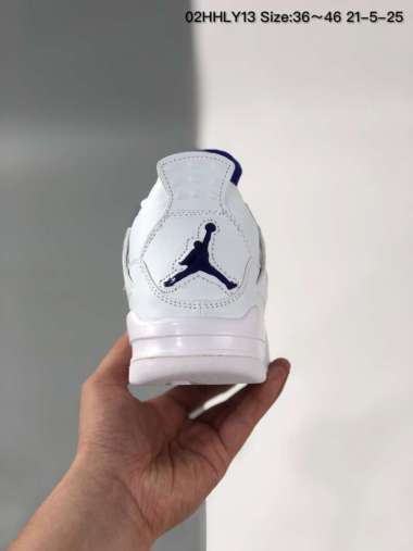 aj4 white purple