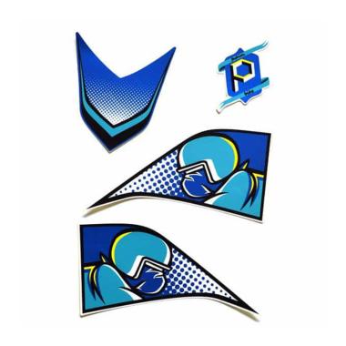 AHM Sticker Beat Pop Art for Honda Beat Pop Blue