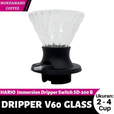 HARIO V60 Immersion Dripper Switch Dripper Saklar SSD-200B Putih