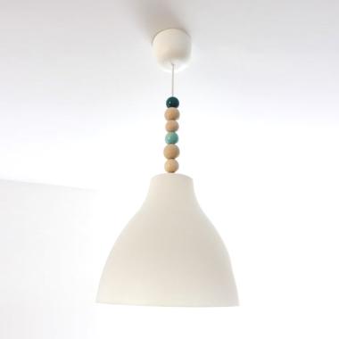 ikea melodi lampu gantung putih 28 cm