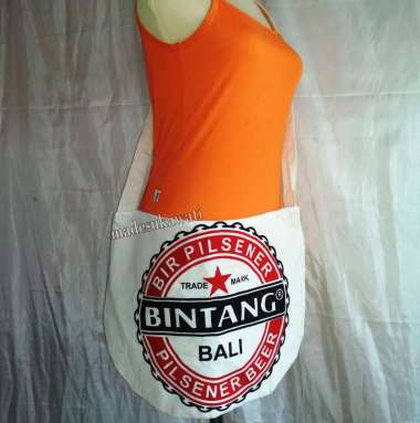 Tas selempang kain blacu khas bali Bintang