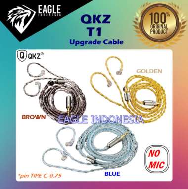 QKZ T1 Kabel Upgrade 200 Cores 8 Strand FOR KZ QKZ TRN BROWN