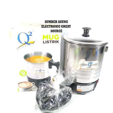 Mug Listrik 12cm Q2 8012 Panci Listrik Pemanas Air Hingga Mendidih Bis