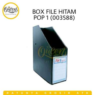 1 PCS BOX FILE POP 1 / BOX FILE LIPAT / RAK DOKUMEN / FILE ORGANIZER HITAM | 003588