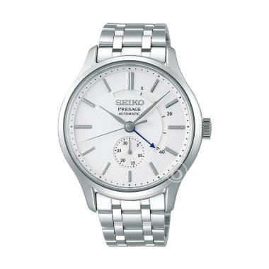 Seiko Presage Cocktail Zen Garden Automatic Power Reserve Japan Made Jam Tangan Pria [SSA-39J1] Silv