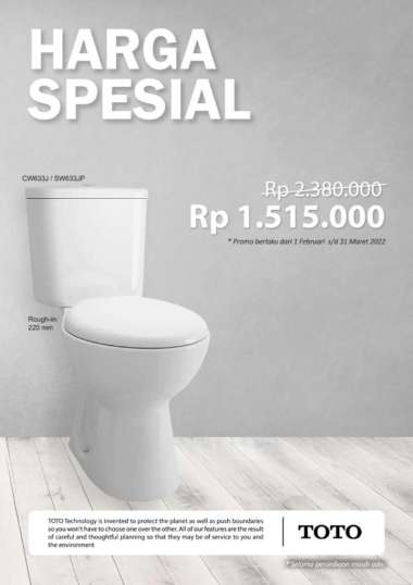 Closet duduk Toto CW633J