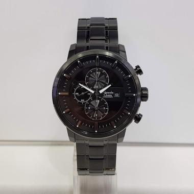 Alexandre Christie Chronograph Stainless Steel Jam Tangan Pria [AC6323MC] Black