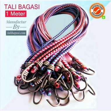 Tali Karet Bagasi 100 Cm Tali Pengikat Barang Di Motor Tali Karet Motor - - Multicolor