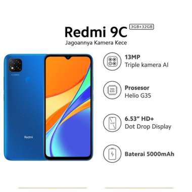 harga Xiaomi Redmi 9C (3GB+32GB) DotDrop 6.53