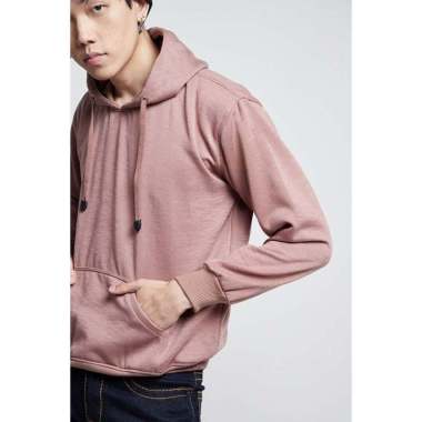 Jaket Polos Jumper Hoodie Sweater Warna Merah muda XXL