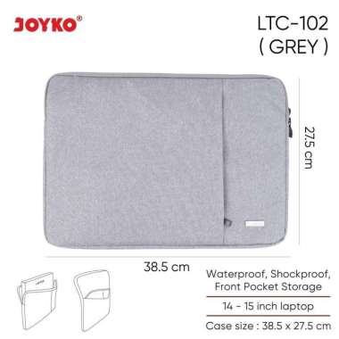 Tas Laptop Laptop Case Joyko LTC-102 14-15 inch - Black Abu-abu