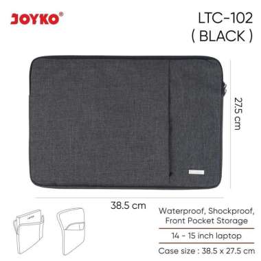 Tas Laptop Laptop Case Joyko LTC-102 14-15 inch - Black Hitam