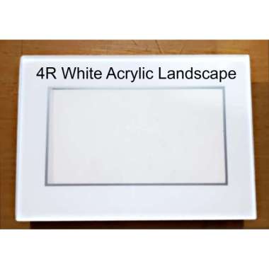 Album Foto Kolase/Magazine 4R Landscape White Acrylic