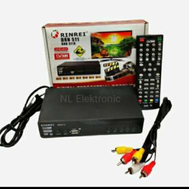 SET TOP BOX DIGITAL TV RINREI DRN 511 RECEIVER TV DIGITAL YOUTUBE ORIGINAL 100 % Multicolor