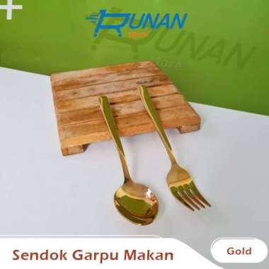 Sendok Garpu Makan Set Gold Alat Makan Cutlery Set Hotel Sendok Korea