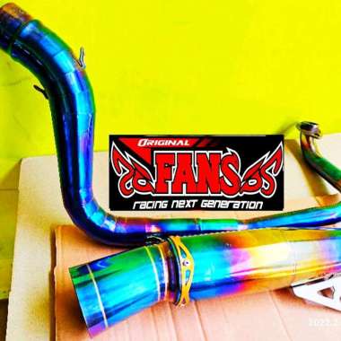 Knalpot Racing full biru model DAENG SAI 4 VARIO150, VARIO125 LED, PCX INLET 50 Vario 150