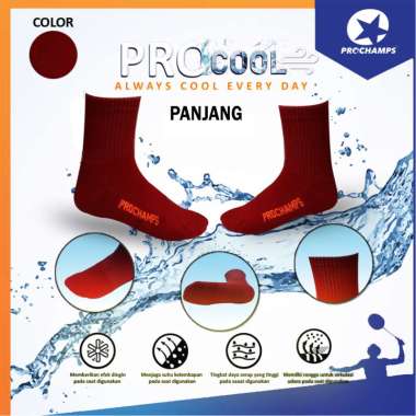 PROCHAMPS KAOS KAKI PANJANG KAOS KAKI BADMINTON ORIGINAL red