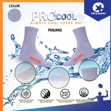PROCHAMPS KAOS KAKI PANJANG KAOS KAKI BADMINTON ORIGINAL white