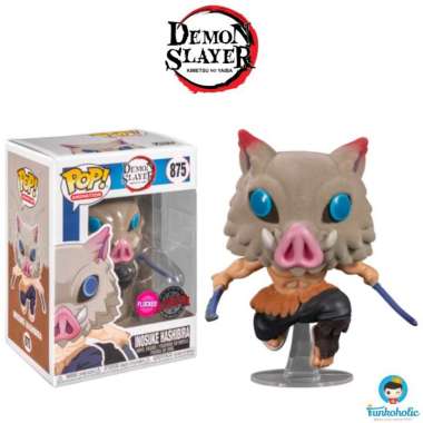 Funko POP! Demon Slayer - Inosuke Hashibira (Flocked) [Exclusive] #875