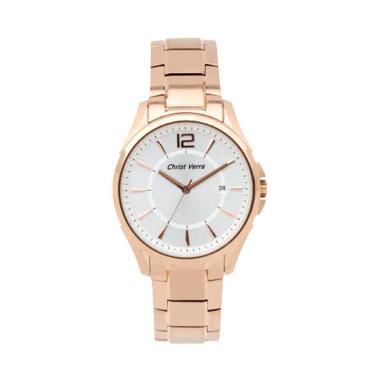 Christ Verra Jam Tangan Pria [CV67266g-15 SLV] Silver-Rose Gold