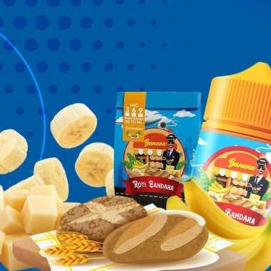 Roti Bandara V2 3mg 6mg 60ml Banana Mocha Bread Liquid Vape 6mg 2022