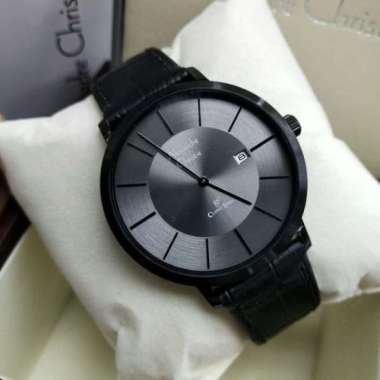 Jam Tangan Pria Alexandre Christie AC8599 AC 8599 Full Black Bergaransi Resmi 1 Tahun