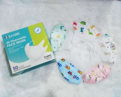MASKER DUCKBILL ANAK KARAKTER MASKER ANAK MURAH 1 BOX ISI 50 COWOK