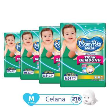 Promo Harga Mamy Poko Pants Xtra Kering Slim Tidak Gembung M54 54 pcs - Blibli