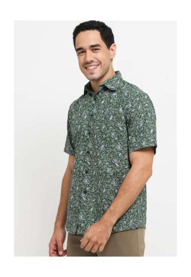 Batik Adikusuma Hem Batik Surwiti 1 Hijau 502310101 Hijau S