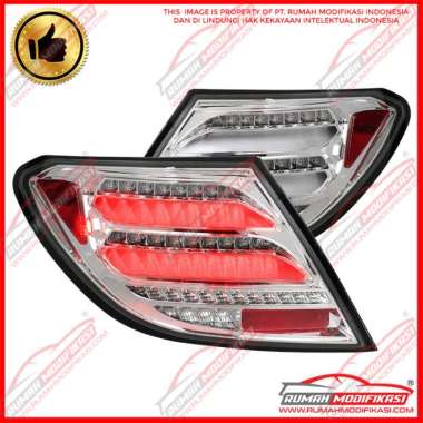 STOP LAMP - BENZ W204 C-CLASS 2007-2011 - CHROME - LED - SEQUENTIAL