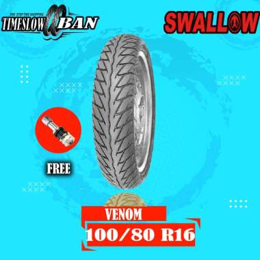 Ban Motor SKYWAVE, HAYATE, NOUVO // SWALLOW VENOM 100/80 Ring 16 Tubeless