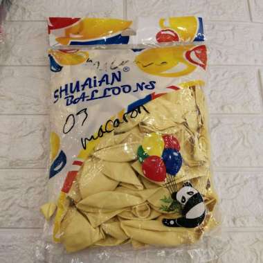 BALON WARNA WARNI// BALON DEKORASI ULANG TAHUN. 1 PAK ISI 50PCS kuning