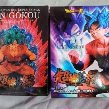 Action Figure Dragon Ball Son Goku super nirvana blue hair ornaments
