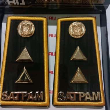 Tph security terbaru supervisor Mady akrilik mika | Pangkat satpam gada madya 1 kuning mika| supervi