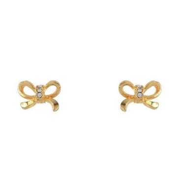 1901 Jewelry Anting Little Ribbon Studs 6000 ( Lapis Emas)