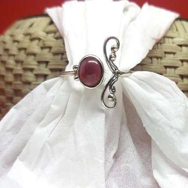 Cincin Ring Perak Silver Bali Asli 925 Kawat Midi Korea Style Batu Akik Natural Pria Laki Wanita Ele