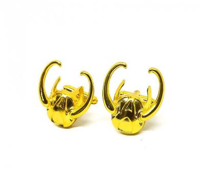 Houseofcuff Loki Marvel Avengers Cufflinks Manset Kancing Kemeja Emas