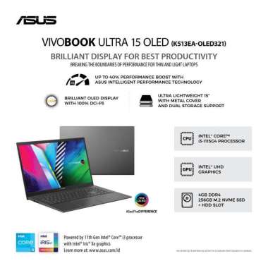ASUS K513EA-OLED321 I3-1115G4 4GB 256GB WBKO K513EA-OLED321