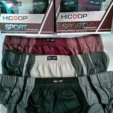 celana dalam pria hicoop sport 3in1 M L XL M