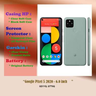 Google Pixel 5 2020 - 6.0 inch - Case - Screen Protector - Battery - Dll Hydrogel