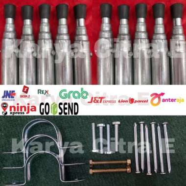 Tiang Antena Tv Outdoor Besi Galvanis Anti Karat Original 100% (Kode 7003)) Multicolor