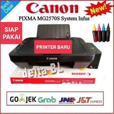 Printer Canon Mg2570s all in one print scan foto copy full color tinta infus box