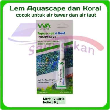 Lem Tanaman VIVARIA Aquascape Batu Coral Air Tawar Laut VIVARIA 8 Gram
