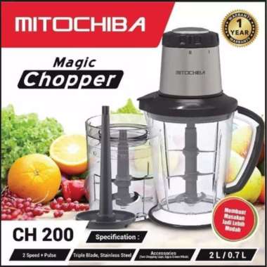 Food Chopper Mitochiba CH200 - Mitochiba Chopper CH-200 merah