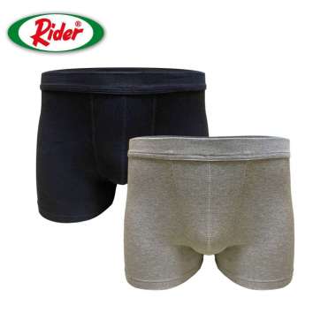 Rider Classic Boxer - Celana Dalam Pria - Man Underwear R572B 1Pcs Abu Misty XL